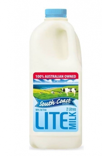 2 litre South Coast Lite Milk
