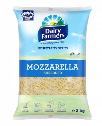2kg Mozzarella Shredded - Dairy Mont