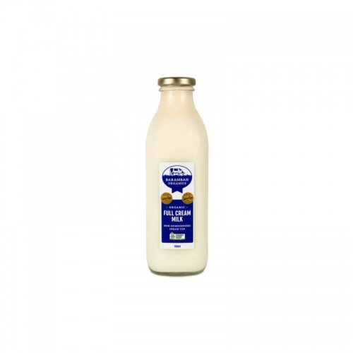 750ml x 6  Barambah Full Cream Milk (Glass) (BOX)