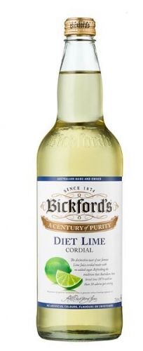 Bickfords DIET Lime Cordial 750mlx12* (BOX)