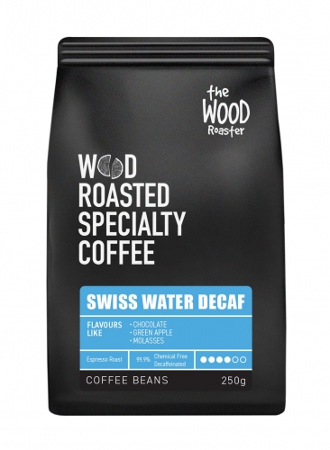 250gmx4 Swiss Water Decaf Whole Beans - The Wood Roaster (BOX)