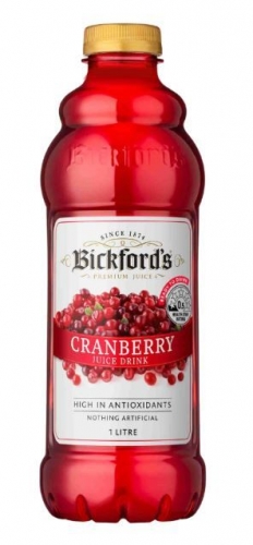 Bickfords Cranberry Juice 1 litre x 6* (BOX)