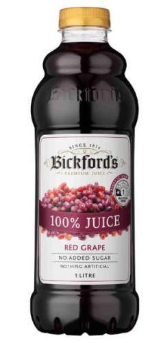 Bickfords Red Grape Juice 1 litre x 6 (BOX)