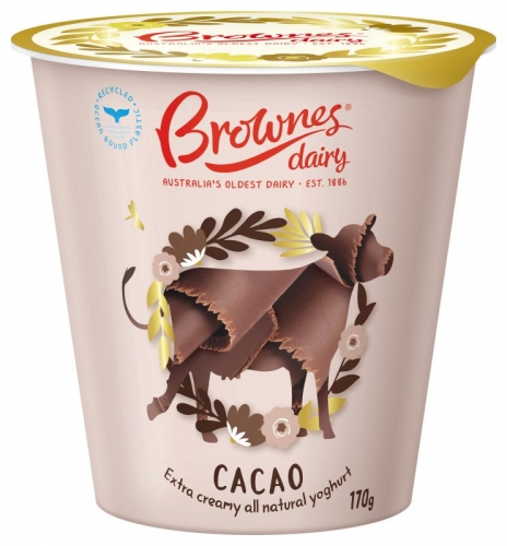 170gm Cacao Yoghurt - Brownes