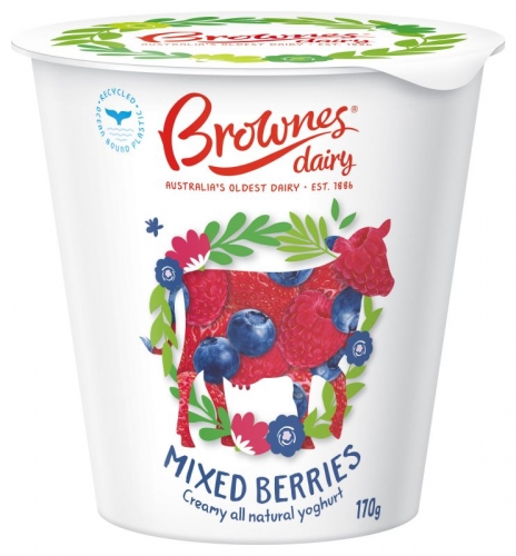 170gm Mixed Berry Yoghurt - Brownes