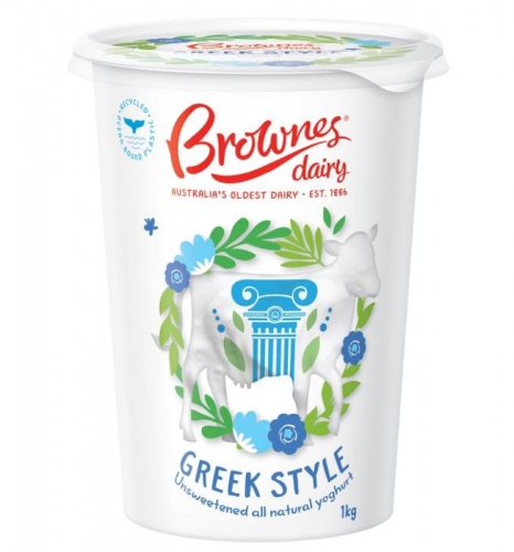 1kg Greek Yoghurt - Brownes