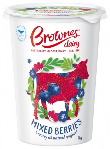 1kg Mixed Berry Yoghurt - Brownes