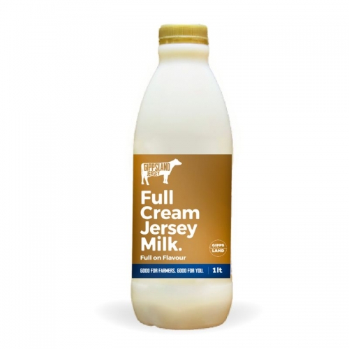 1 litre Full Cream - Gippsland Jersey