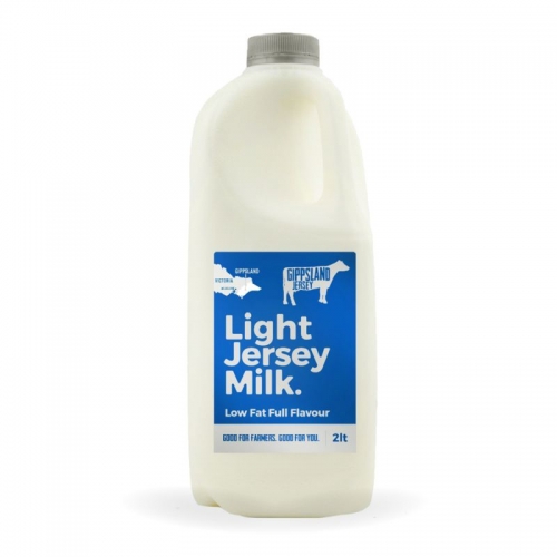 2 litre Light Milk - Gippsland Jersey