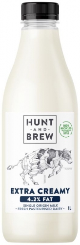 Hunt & Brew Extra Creamy Milk 1 litre