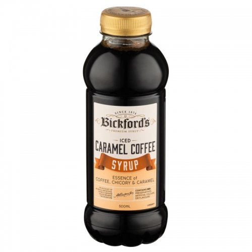 Bickfords Iced Coffee Caramel Syrup 500mlx6 (BOX)