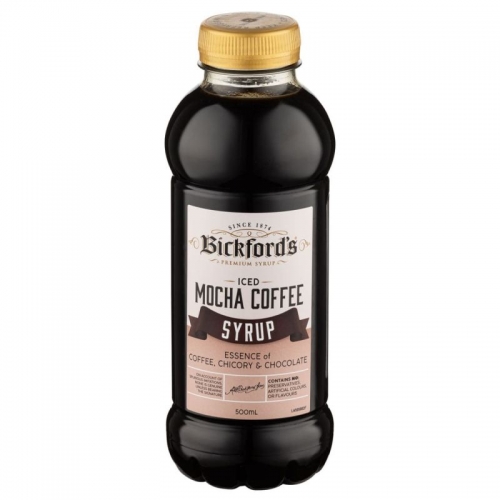 Bickfords Iced Coffee Mocha Syrup 500mlx6 (BOX)