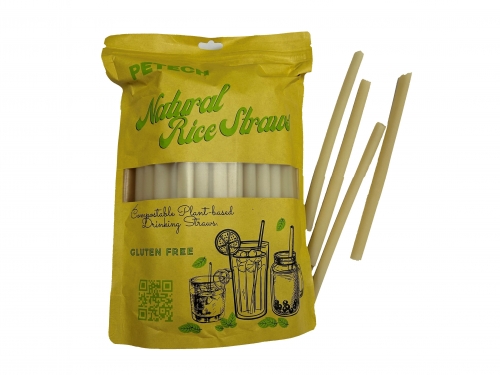 Rice Paper Straws - Large x 12 per box* (BOX)