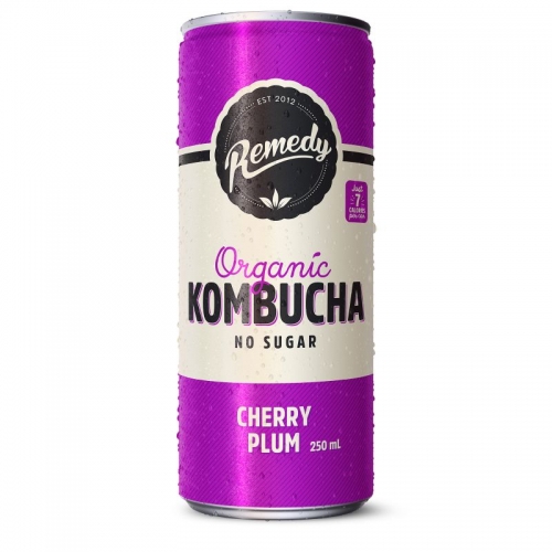 Remedy Cherry Plum Kombucha 250mlx4x6* (BOX)