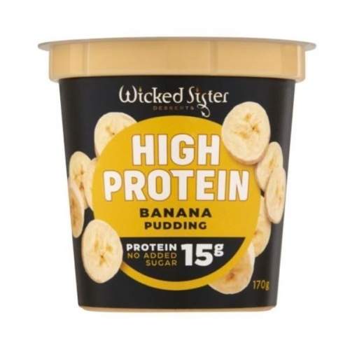 Wicked Sister High Protein Pudding Banana 170gm